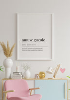 Amuse Gueule Poster with picture frame