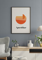 Poster Aperoliker in the living room