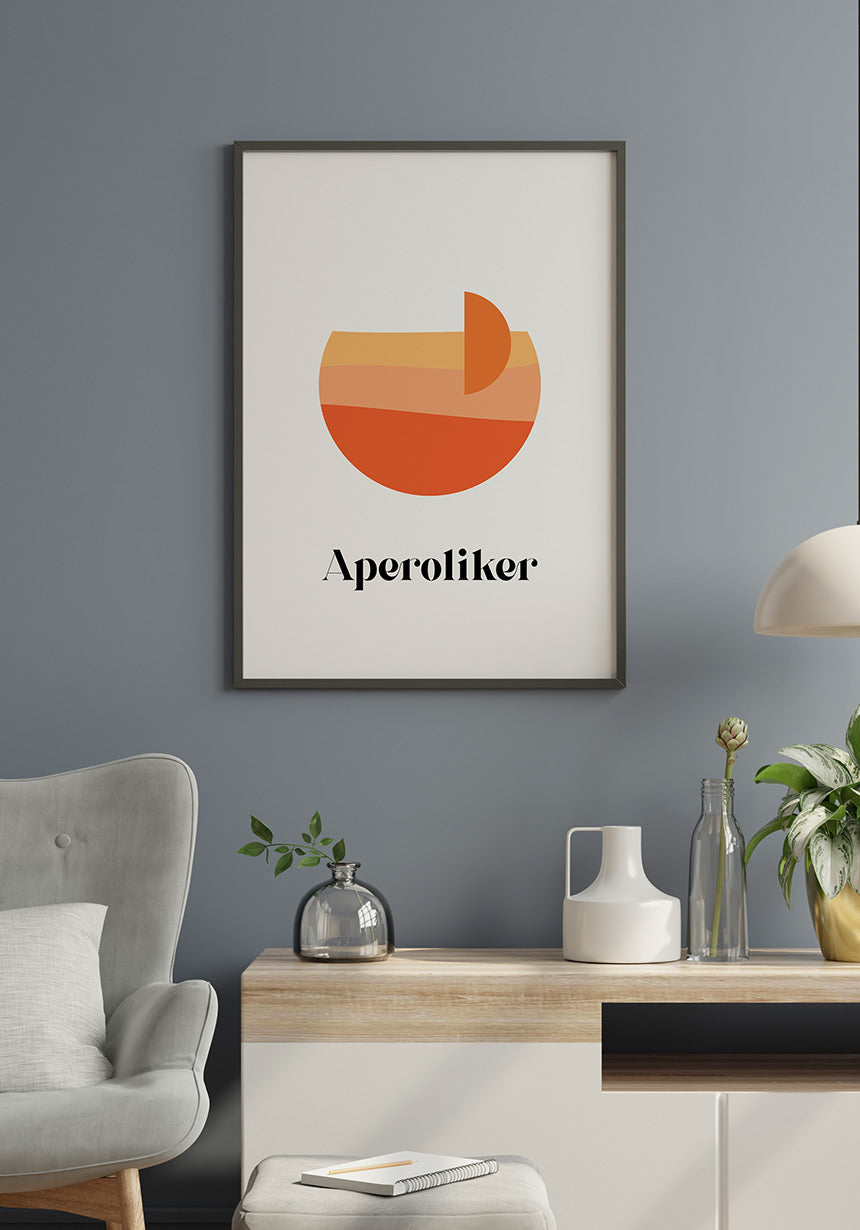 Poster Aperoliker in the living room