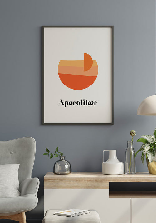 Poster Aperoliker in the living room