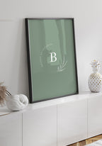 Poster beauty of botanics green background