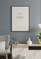 Beste Ehefrau personalisiertes Poster Geschenk