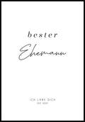 Bester Ehemann personalisiertes Poster