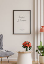 Bester Ehemann personalisiertes Poster als Geschenk