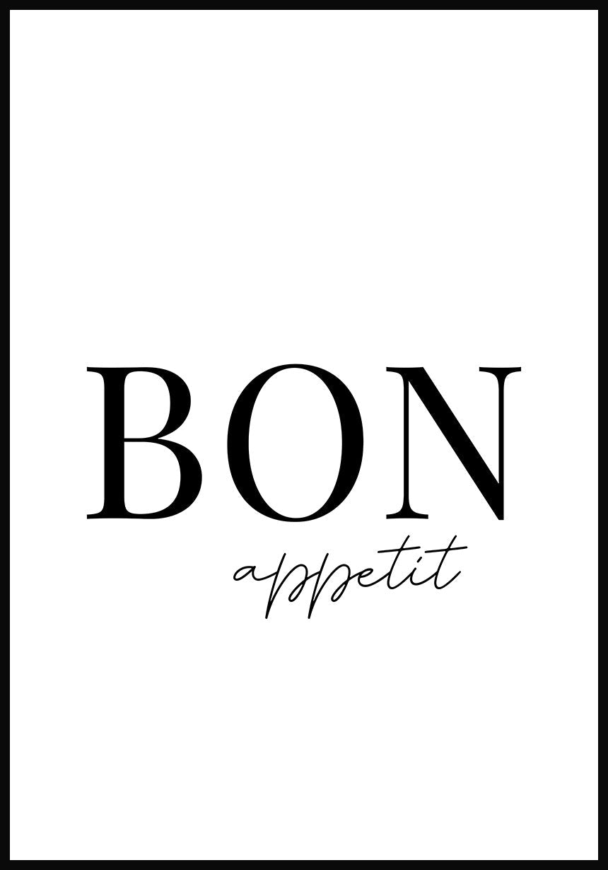 Bon appetit poster