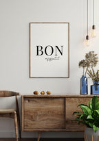 Bon appetit Poster in picture frame