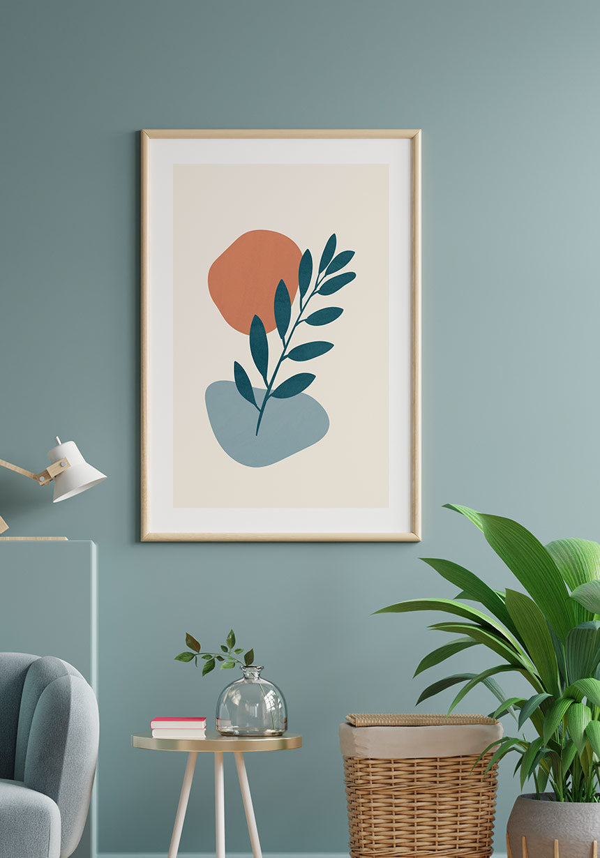 Botanical Shapes No1 Poster Wall Deco