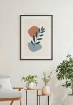 Botanical Shapes No1 Poster Bedroom