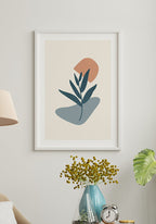 Botanical Shapes No2 Poster in Picture Frame