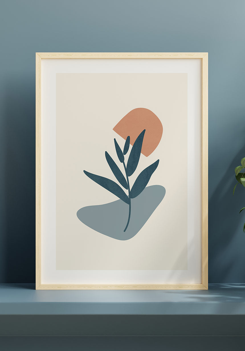 Botanical Shapes No2 Poster Image Wall