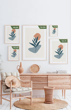 Botanical Shapes No2 Poster Sizes