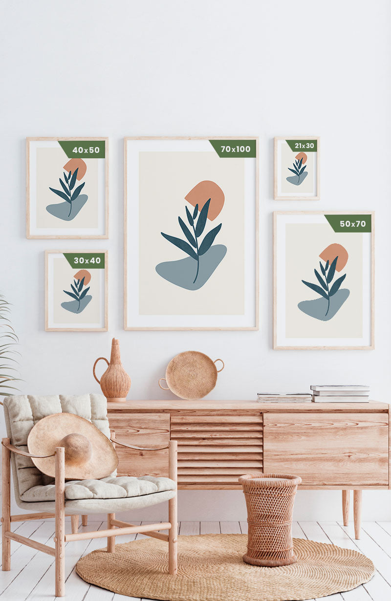 Botanical Shapes No2 Poster Sizes