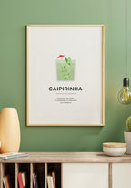 Caipirinha Cocktail Poster