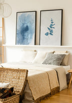 Poster Calm Watercolors texture above bed