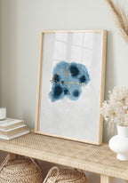 Poster Calm Watercolors Be Happy Picture Frame
