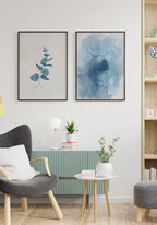 Poster Calm Watercolors Eukalyptus as poster wall