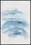 Poster Calm Watercolors marbled