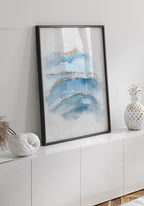 Poster Calm Watercolors marble for living room