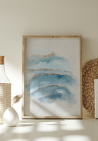 Poster Calm Watercolors marbled bedroom poster