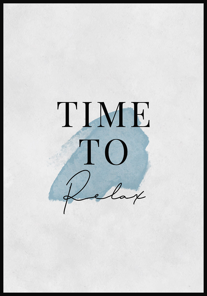 Poster Calm Watercolors Time to relax