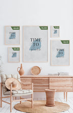 Poster Calm Watercolors Time to relax