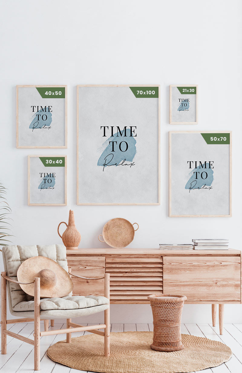Poster Calm Watercolors Time to relax