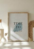 Poster Calm Watercolors Time to relax