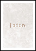 J'adore Typography Poster