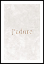 J'adore Typography Poster