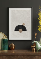 Circle shapes Bauhaus Poster modern poster