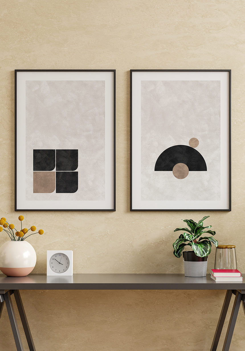 Architectural forms Bauhaus Poster