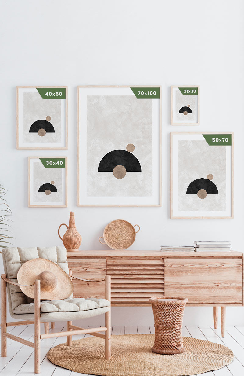 Architectural forms Bauhaus poster sizes