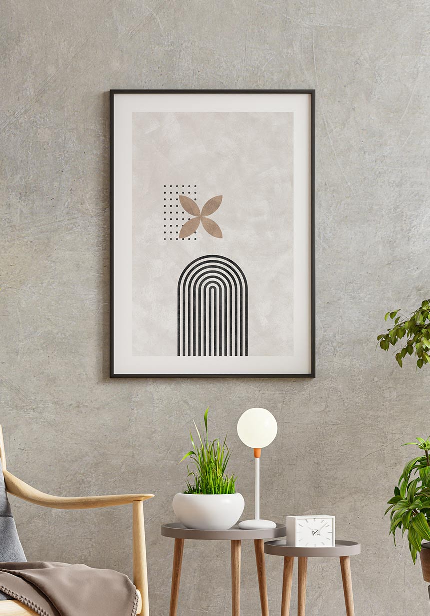 Lines and Circles Bauhaus Poster as a Gift