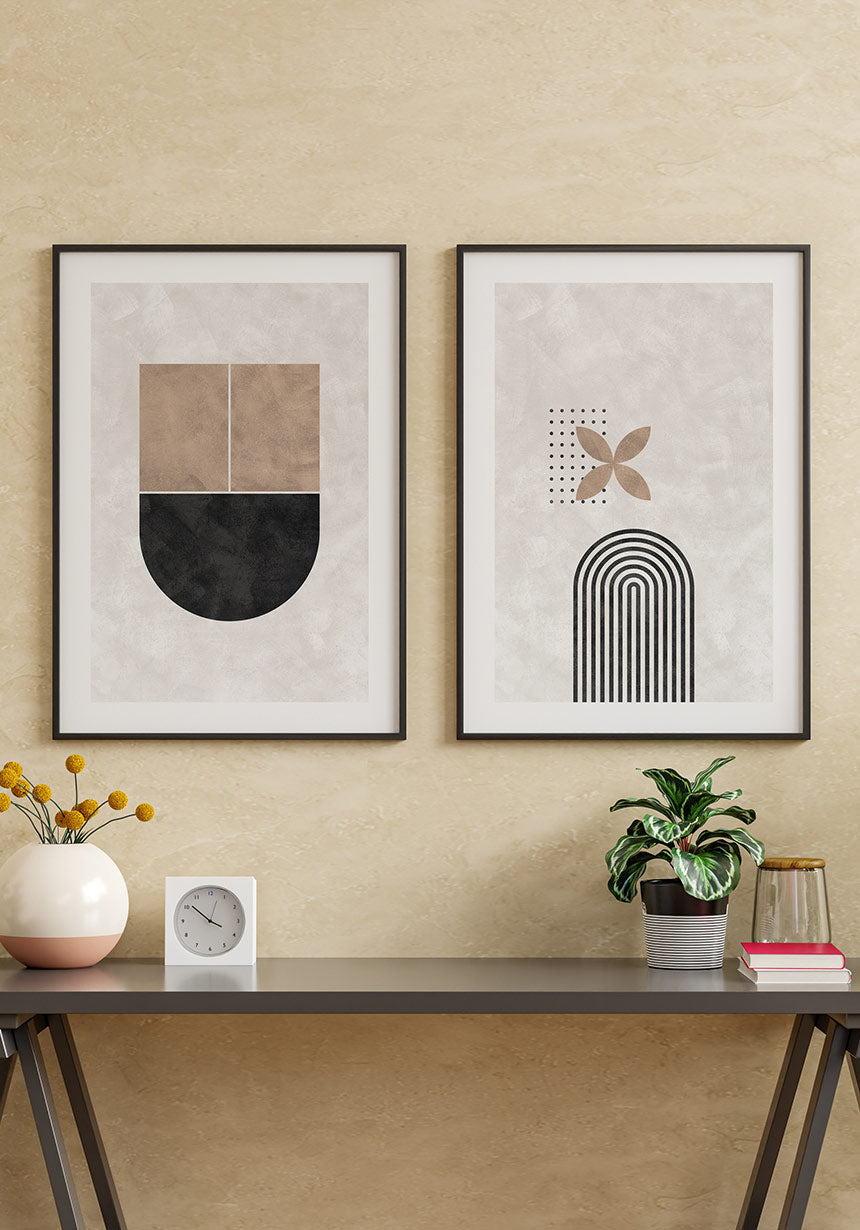 Lines and Circles Bauhaus Poster Image Wall