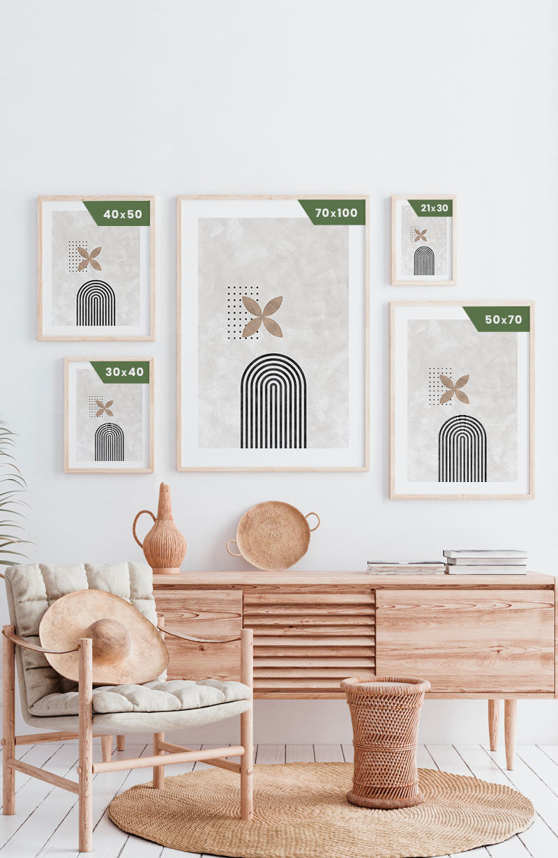 Lines and Circles Bauhaus Poster Sizes