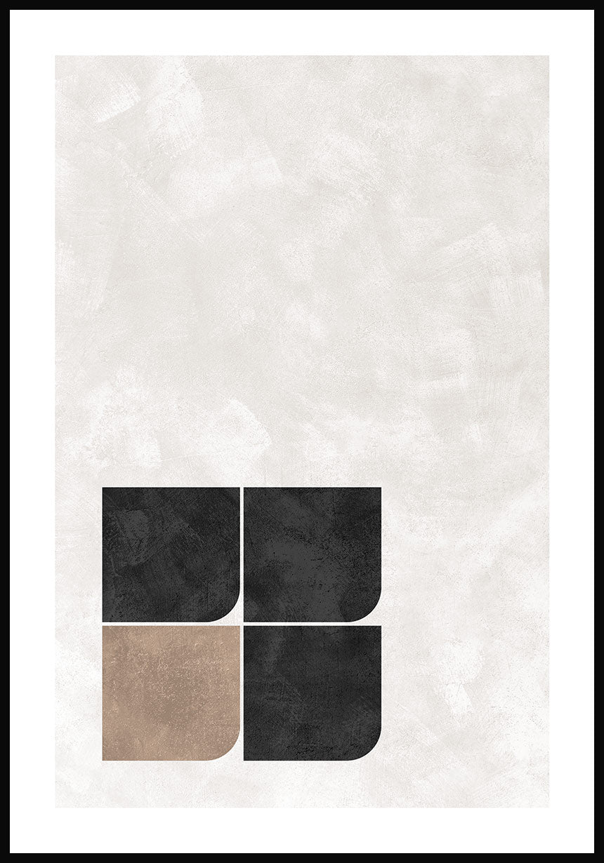 Round corners Bauhaus Poster