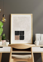 Round corners Bauhaus Poster modern
