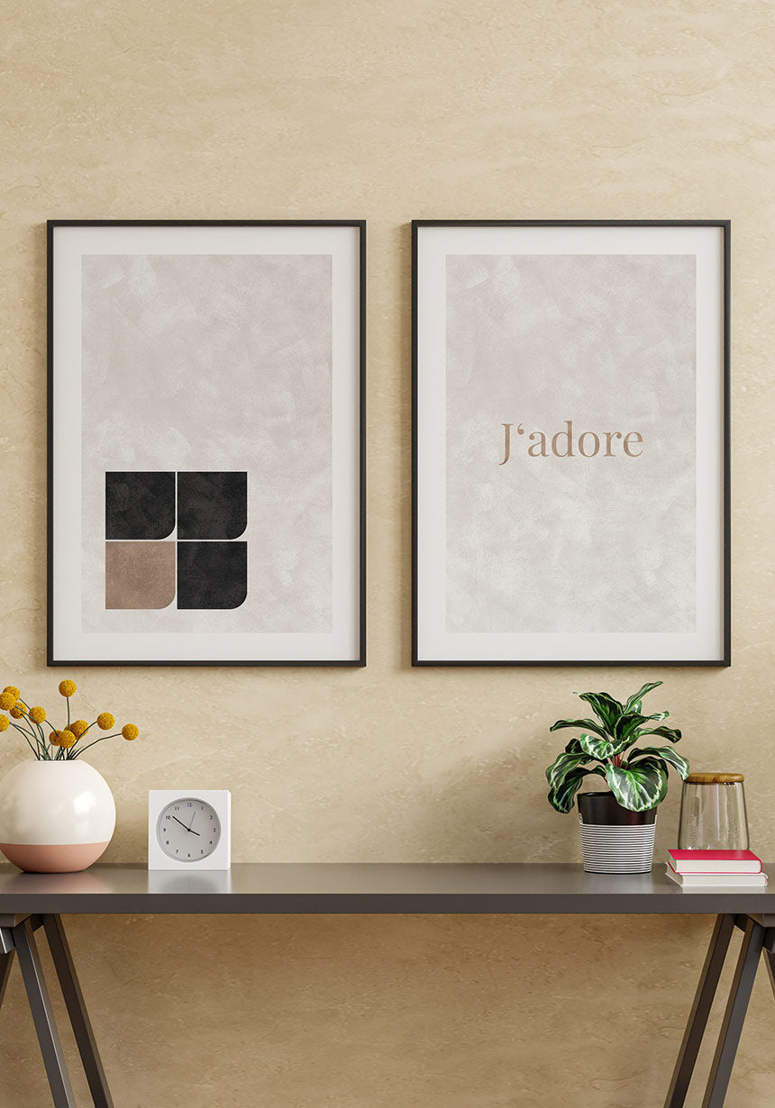 Round corners Bauhaus Poster Image Wall