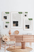Round corners Bauhaus poster sizes