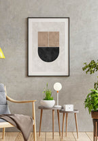 U-Form Bauhaus Poster with Texture