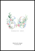 Diamant Hochzeit - Personalisierbares Poster
