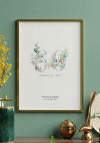 Diamant Hochzeit - Personalisierbares Poster als Geschenk
