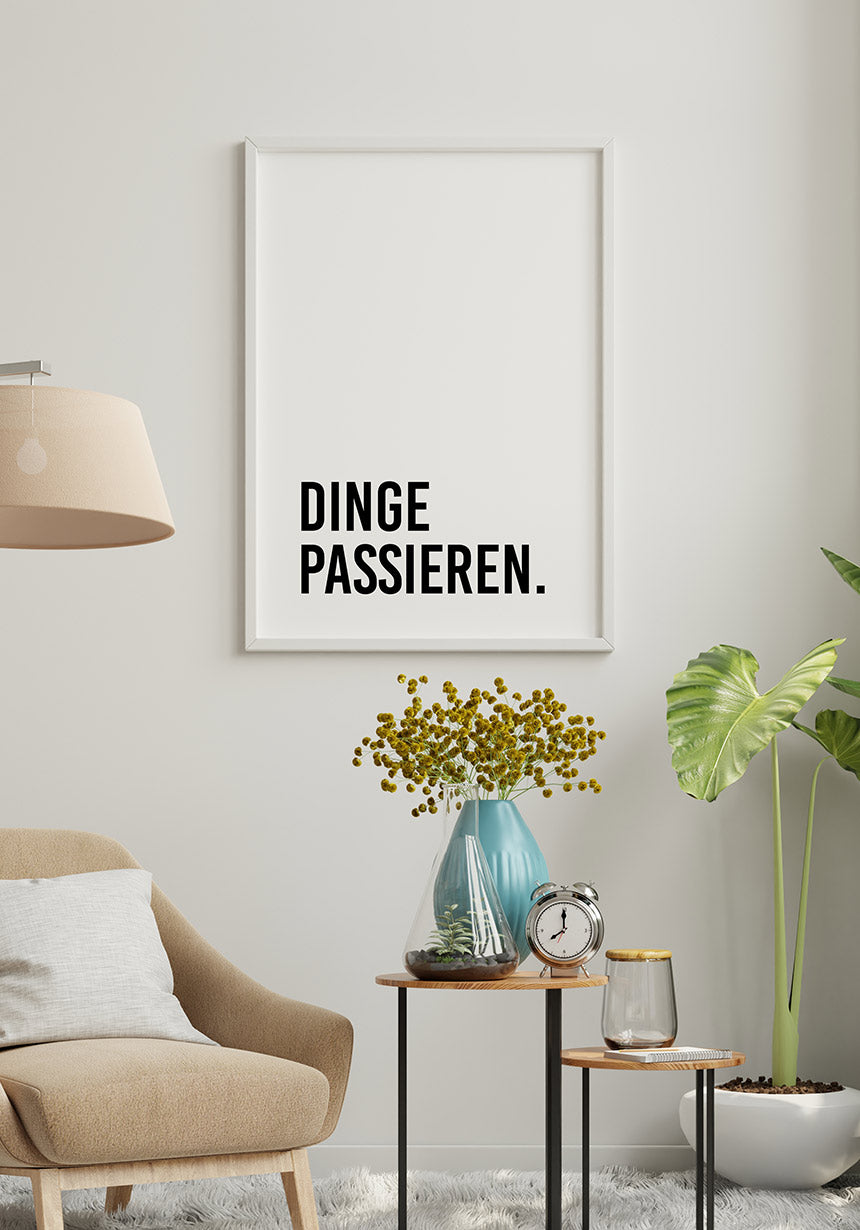 'Things happen' Poster No2 Typography