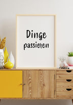 Poster Things happen Wooden frames