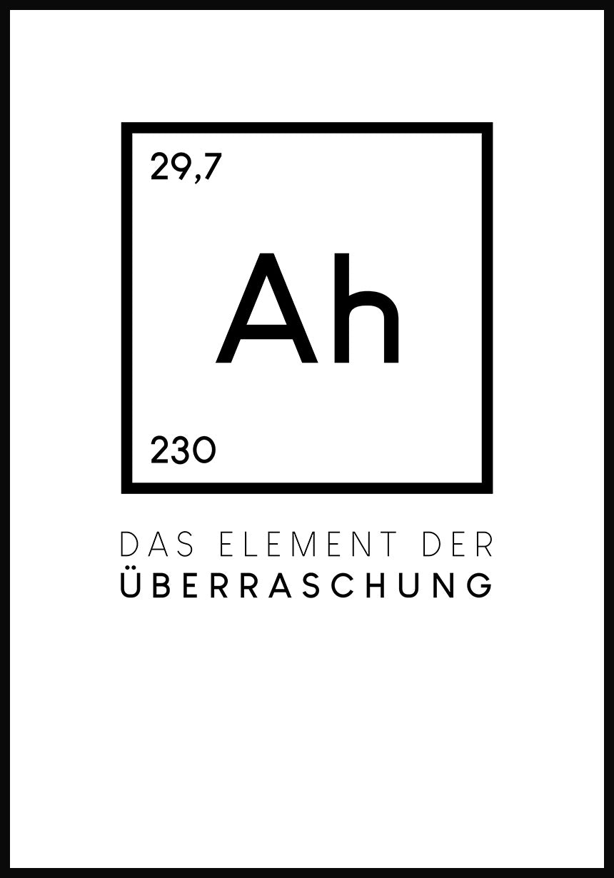 Ah the element of surprise poster