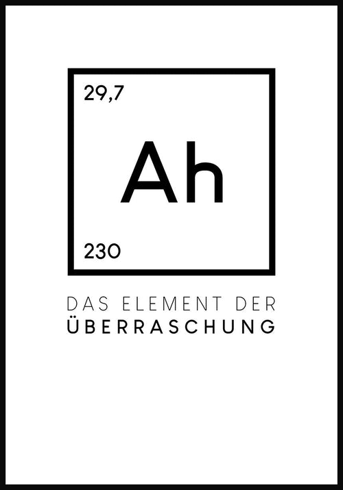 Ah the element of surprise poster