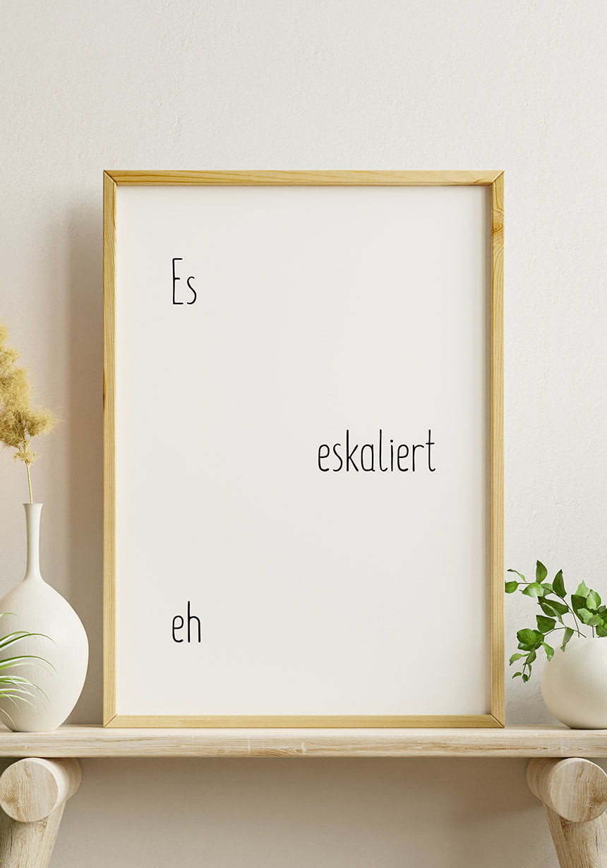 It escalates eh poster party