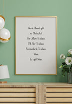 There are grapes and wine posters Spruch Poster