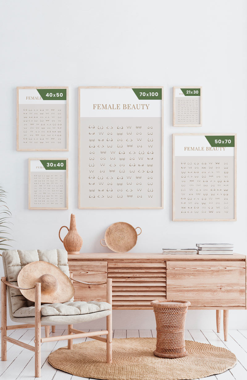 Poster female beauty coach forms poster sizes