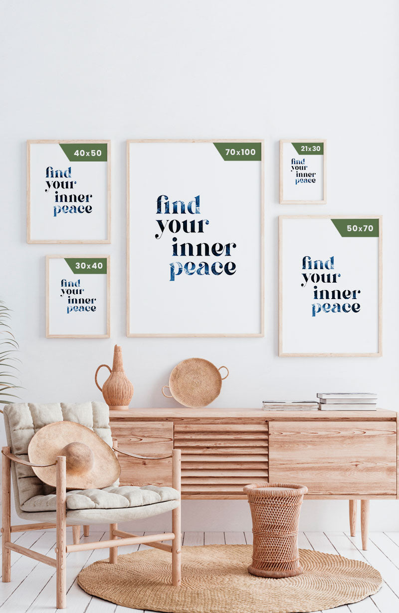 Poster find your inner peace poster sizes